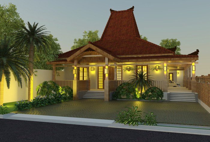 Desain rumah joglo modern mewah