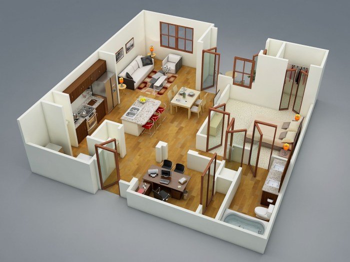 Desain rumah kamar 4