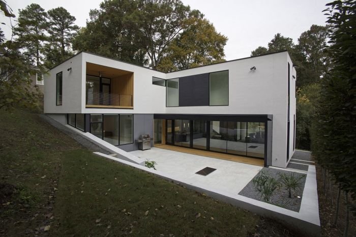 Architekten bauer austria zt sobrado fundos piscina bentuk residence karmatrendz bertingkat penuh memanjang