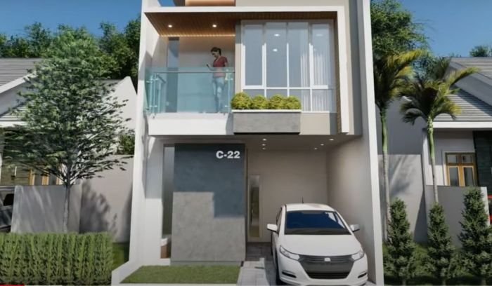 Desain rumah lebar 5 meter panjang 10 meter