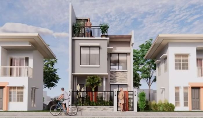 Desain rumah 5x10 tanpa garasi