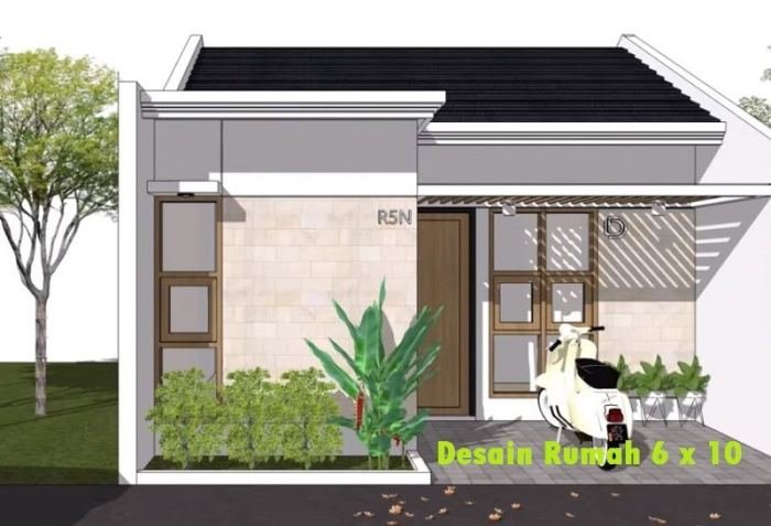 Desain rumah 6 x 10