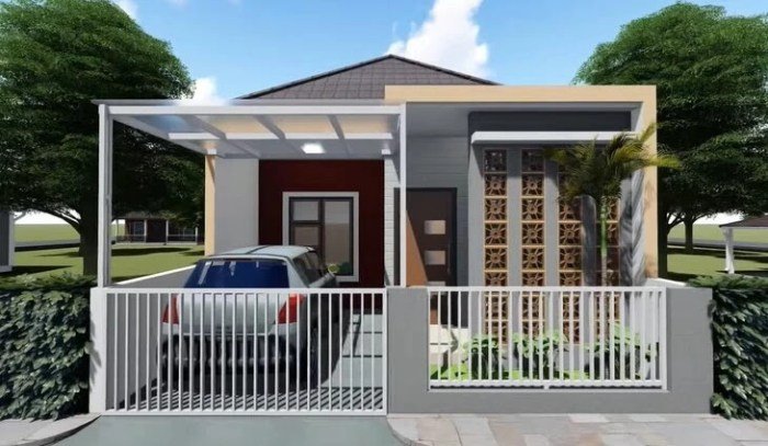 Desain rumah 6x12 tanpa garasi