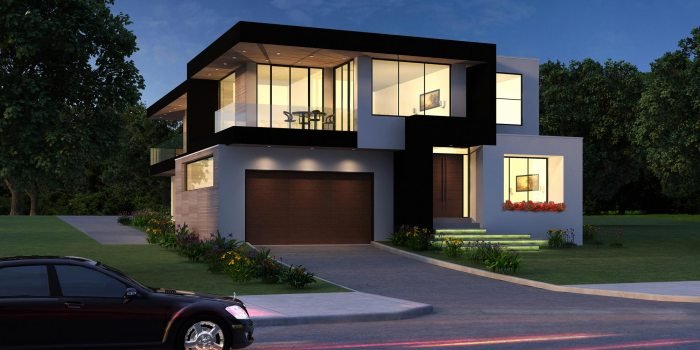 Desain rumah 2 lantai bawah toko