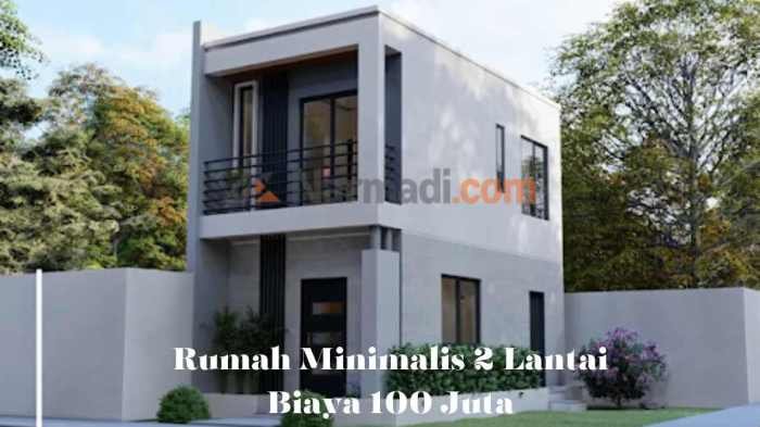 Desain rumah 500 juta 2 lantai