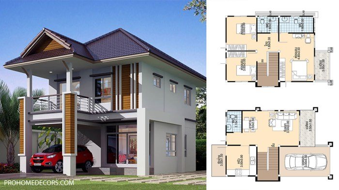Desain rumah 2 lantai 3x10 meter