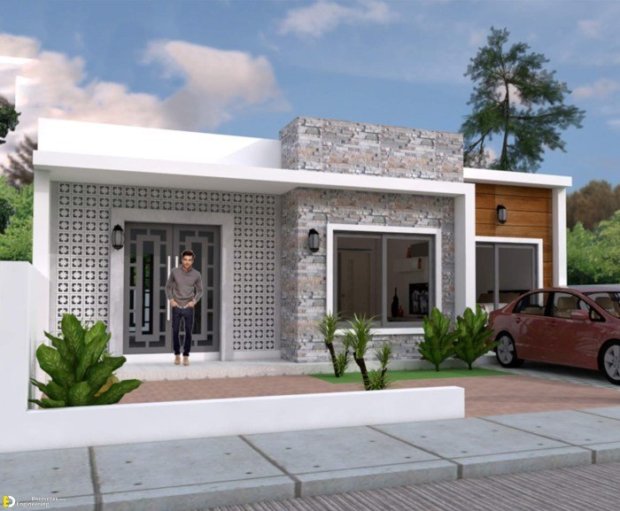 Desain rumah 5x8 2 kamar