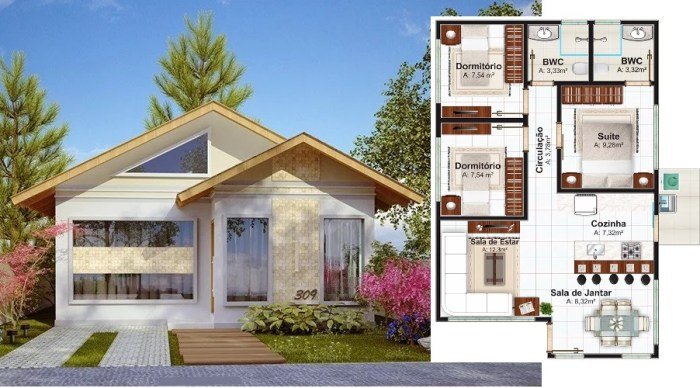 7x10 meter desain rumah 7x10