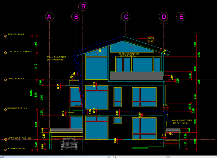 Desain rumah autocad