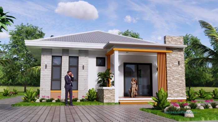 Desain rumah ukuran 8x9 3 kamar tidur