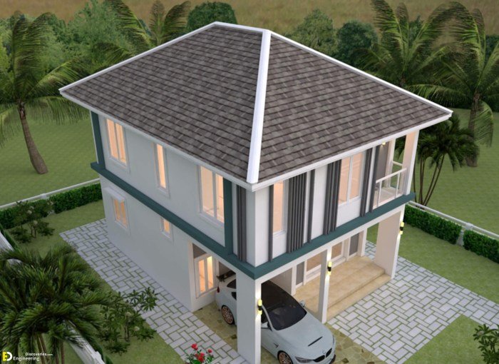 Ukuran 6x9 desain rumah sederhana 3 kamar di kampung