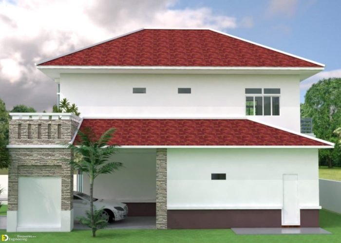 Desain rumah ukuran 9x15 4 kamar