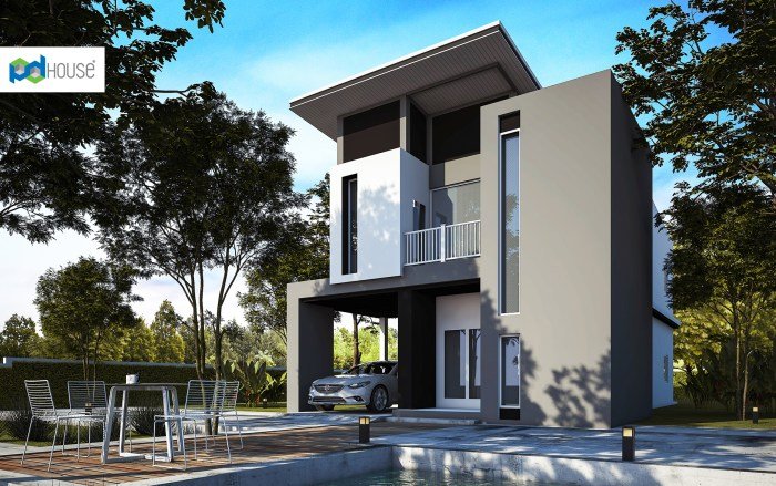 Desain rumah 10x20 1 lantai 3 kamar