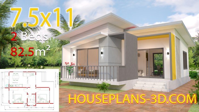 Desain rumah 10x12 3 kamar