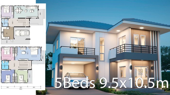 Desain rumah 5x10 2 lantai tanpa garasi