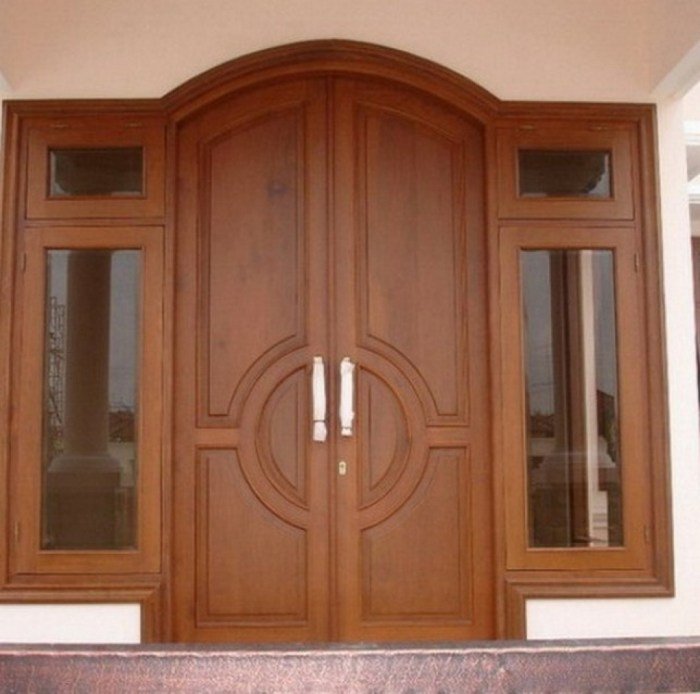 Desain rumah 2 pintu depan dan samping