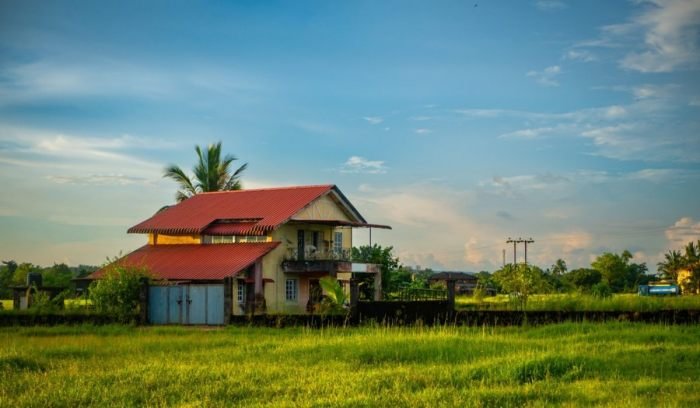 Desain rumah kampung sederhana