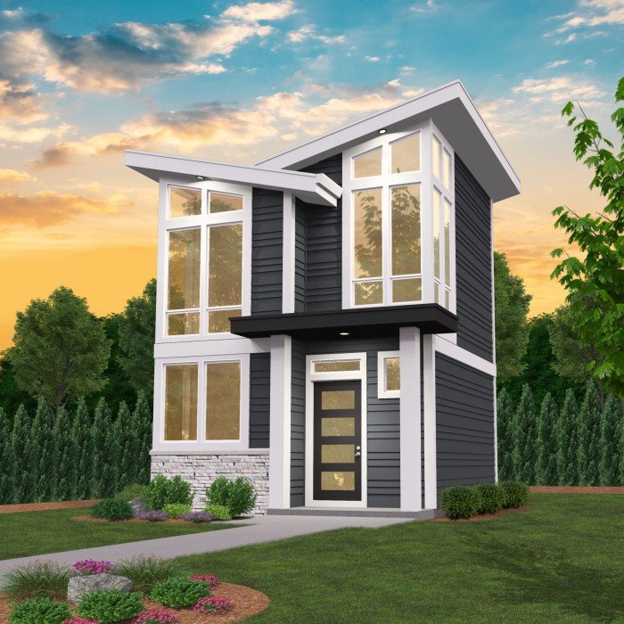 Desain rumah 5x12 tingkat 2
