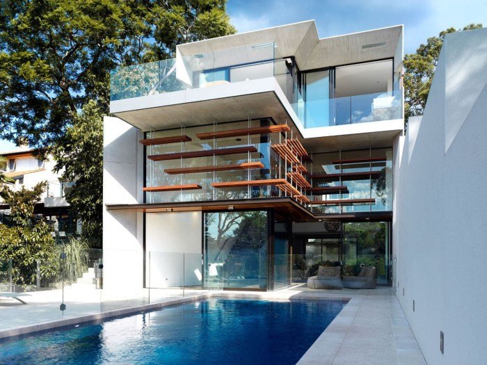 House land sloped sydney mosman homes modern hillside wales residence australia south architecture benefits highlights butterly luke sustainable