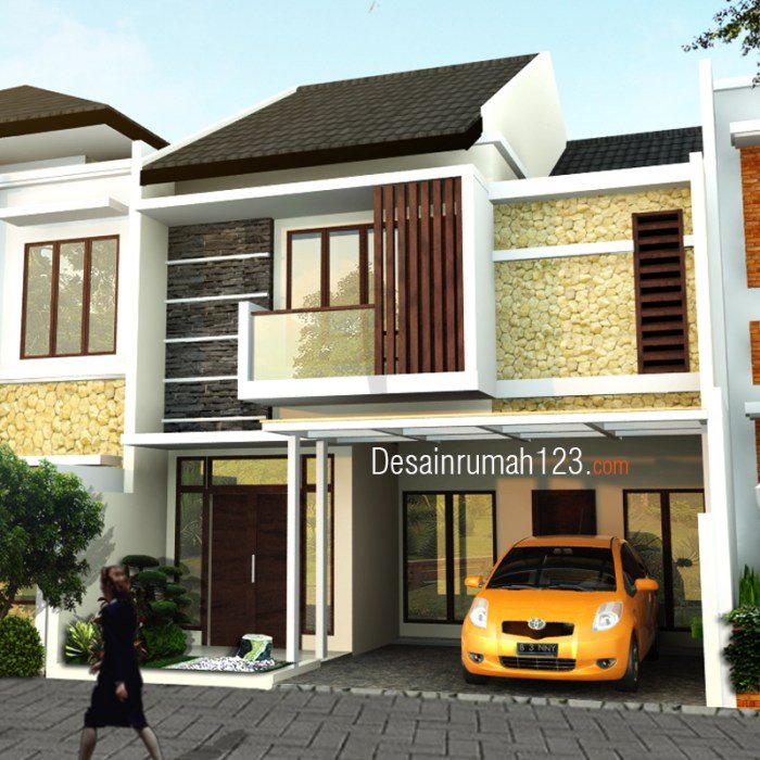 Desain rumah 8x15 2 lantai