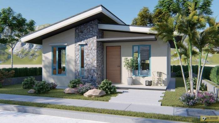 Desain rumah kecil modern