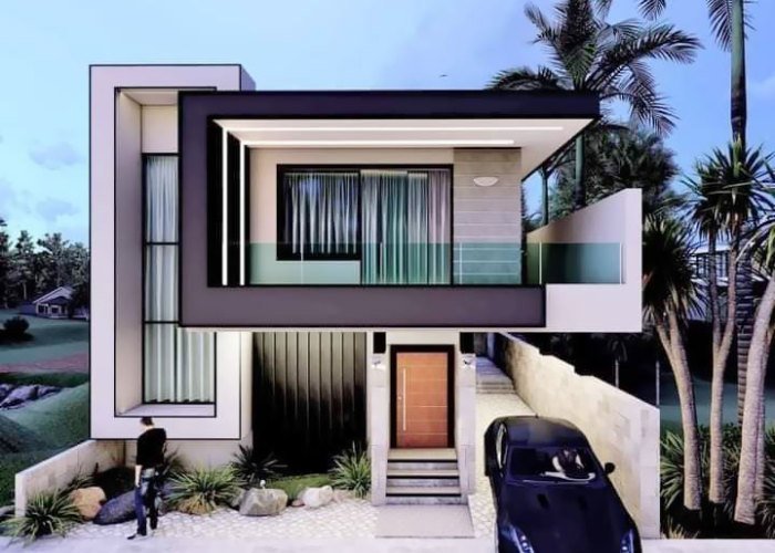 Desain rumah modern kontemporer