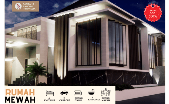 Desain rumah 300 juta