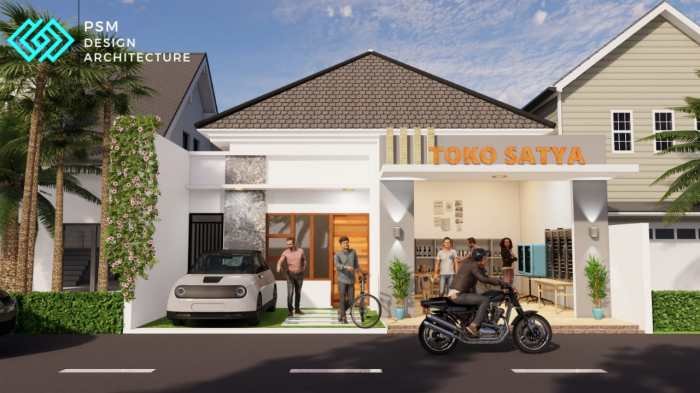 Desain rumah lebar 4 meter panjang 10 meter