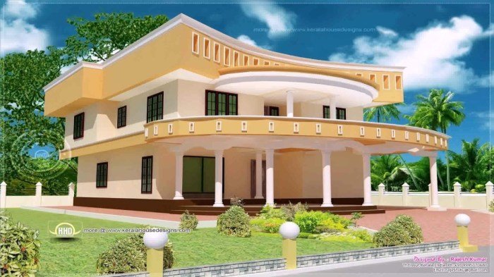 Desain rumah desa modern