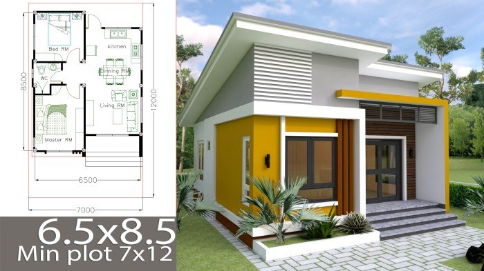 Desain rumah 6x10 melebar