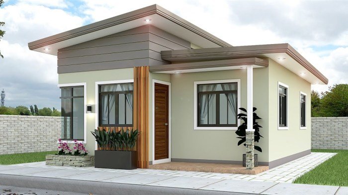 Desain rumah 6x8 2 kamar tidur