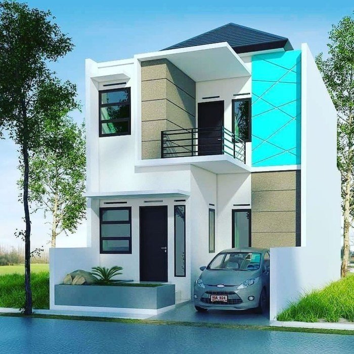 Contoh desain rumah minimalis 2 lantai