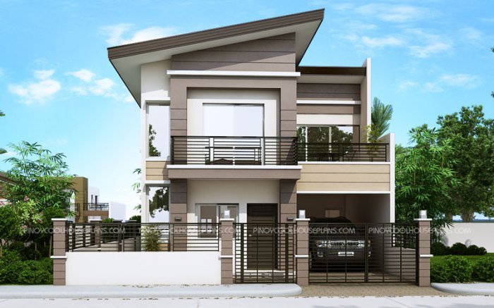 Desain rumah kost 2 lantai sederhana