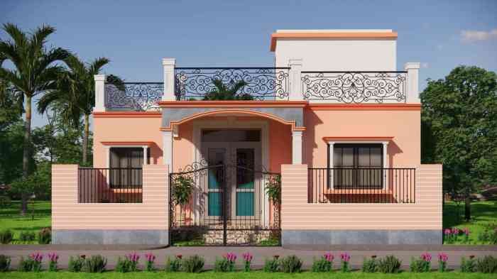 Desain rumah di kampung