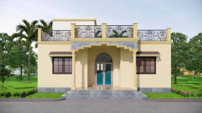 Desain rumah di kampung