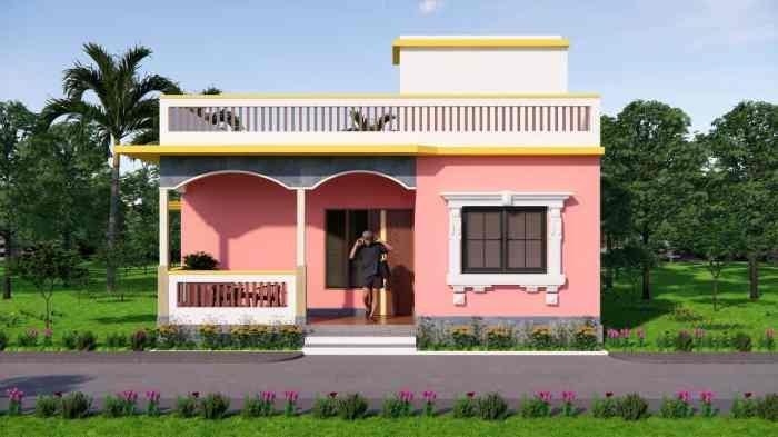 Desain rumah di kampung