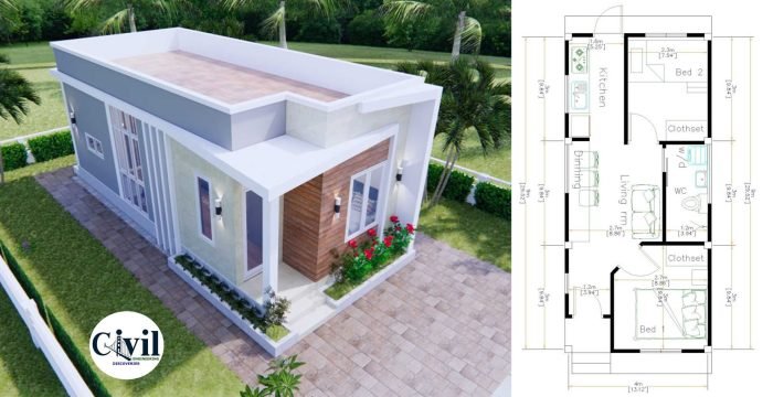 Desain rumah lebar 6 meter