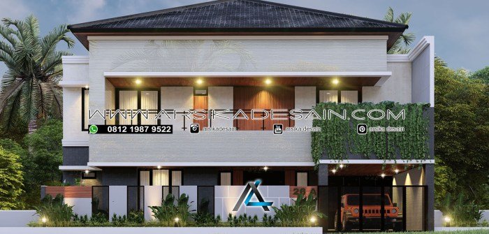 Desain rumah 6 x 14 m