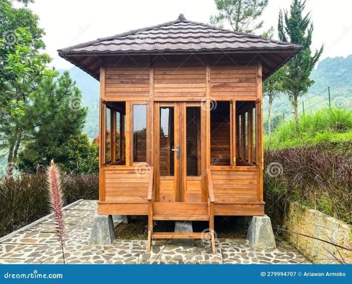 Desain rumah panggung kayu