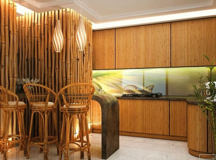 Desain rumah bambu
