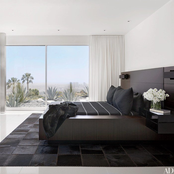 Desain rumah warna hitam putih