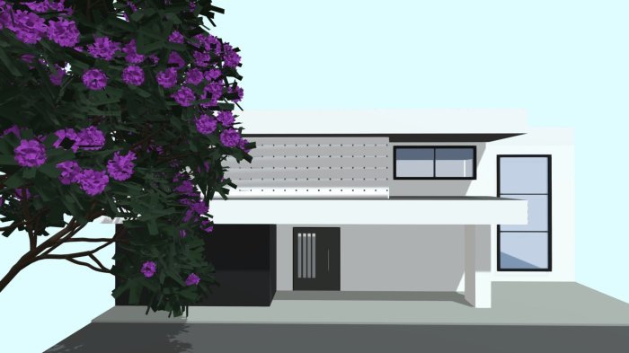 Desain rumah sketchup