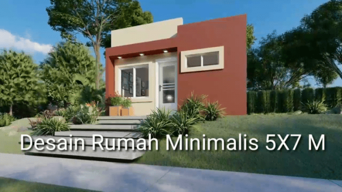 Desain rumah 5x7 1 kamar