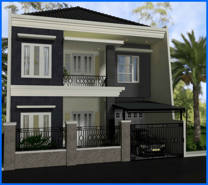 Desain rumah 9x6 2 kamar tidur