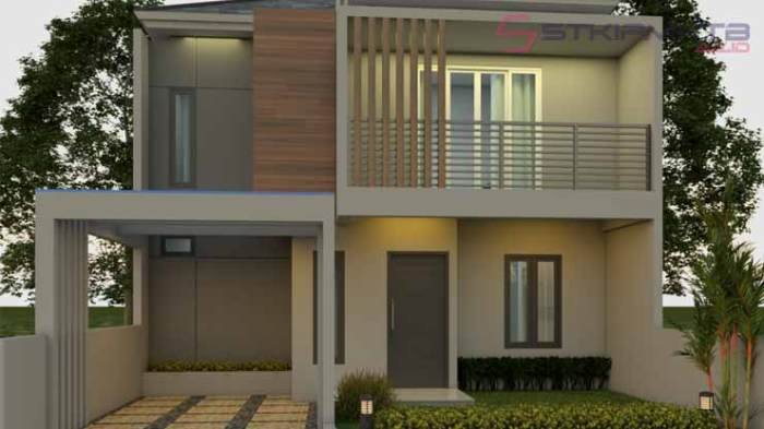 Desain rumah 9x6 2 kamar tidur