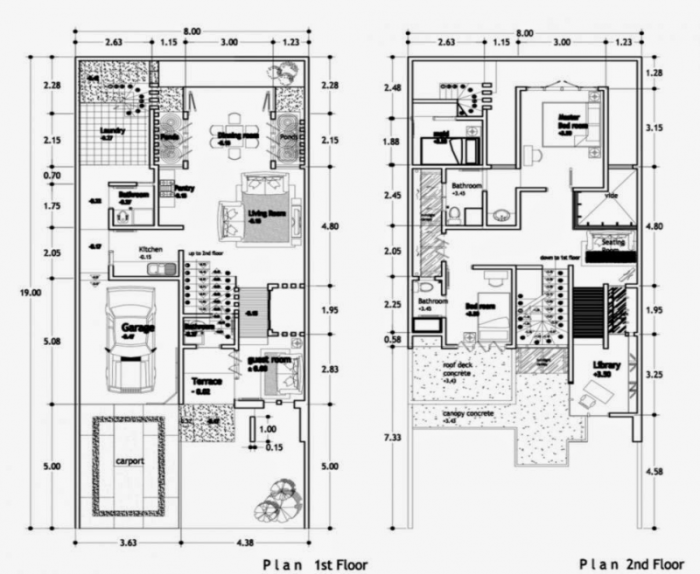 Desain rumah 6x9 2 lantai