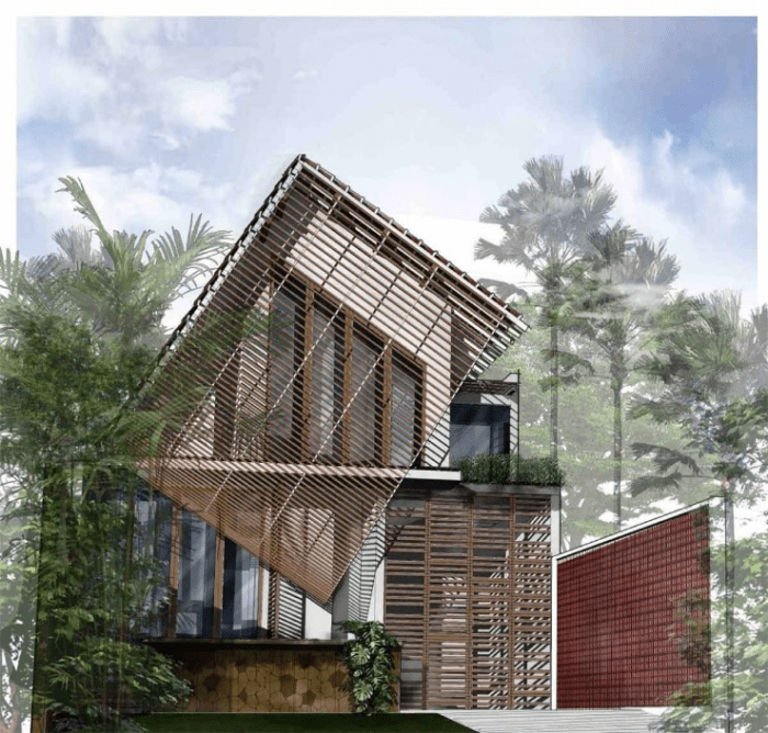 Desain rumah 10 x 7 dua lantai