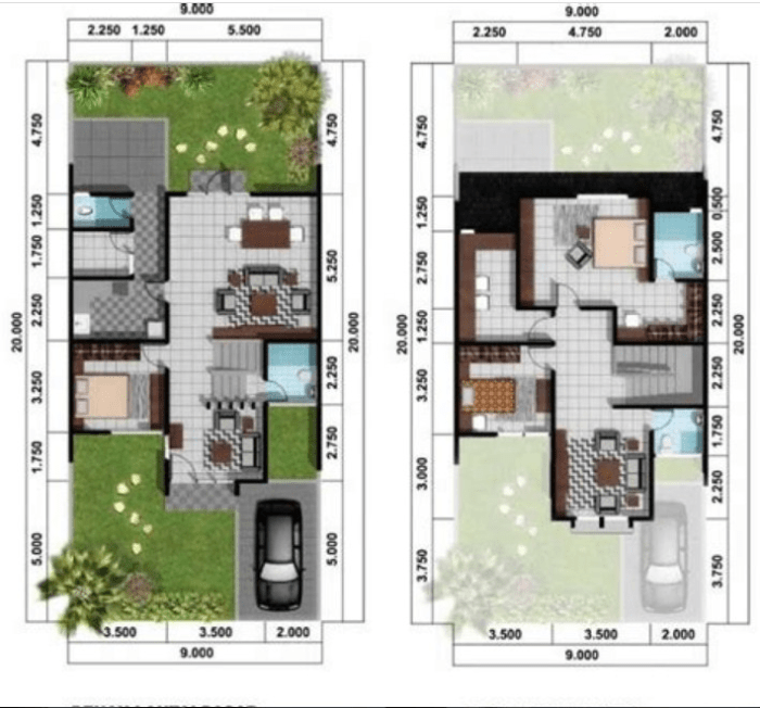 7x10 meter desain rumah 7x10