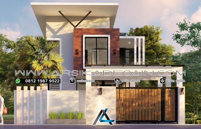 Desain rumah 4x9 meter 1 lantai