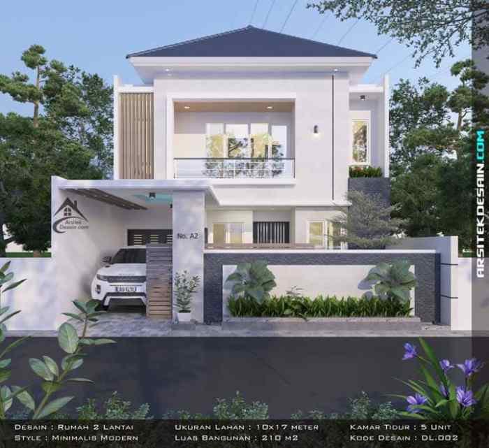 Desain rumah minimalis elegan 2 lantai